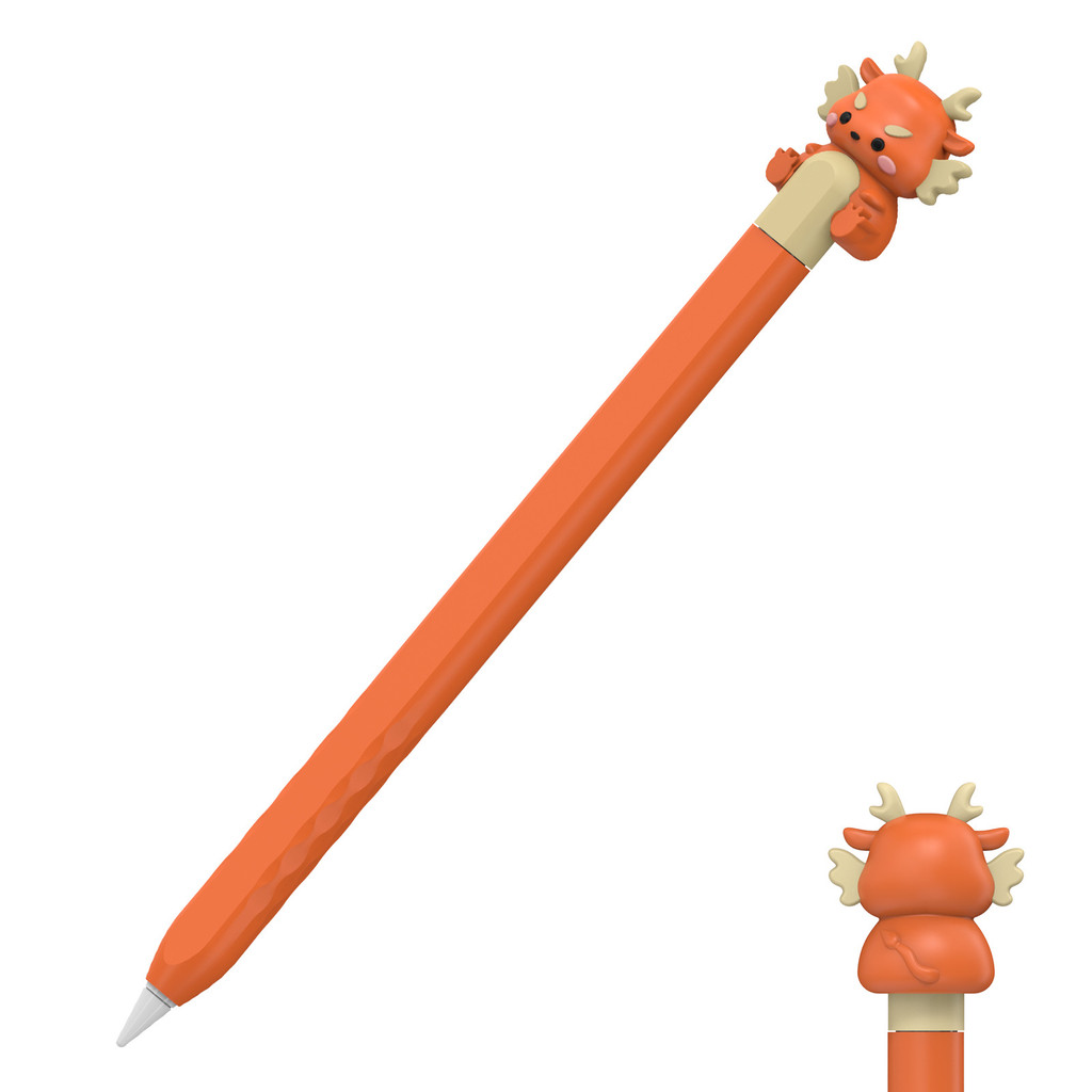 

For Apple Pencil Pro/2nd Gen - Dragon Cartoon Series Silicone Protective Case