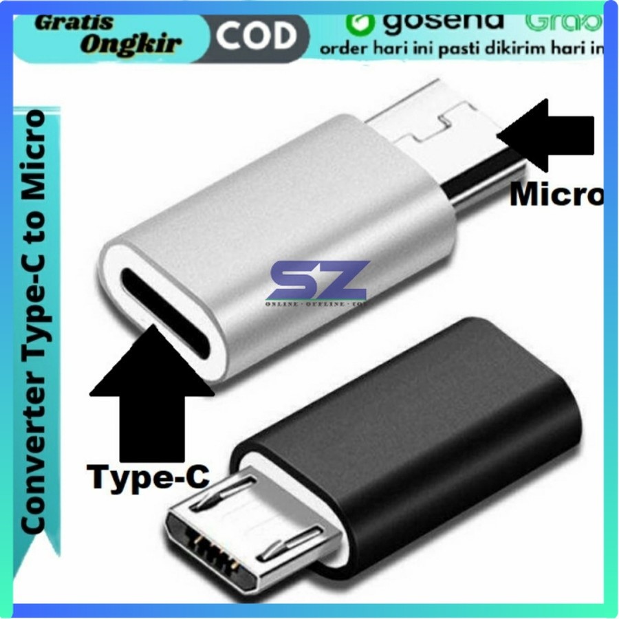 Converter Adapter USB Type C to Micro USB PERHATIKAN TYPE C TO MICRO