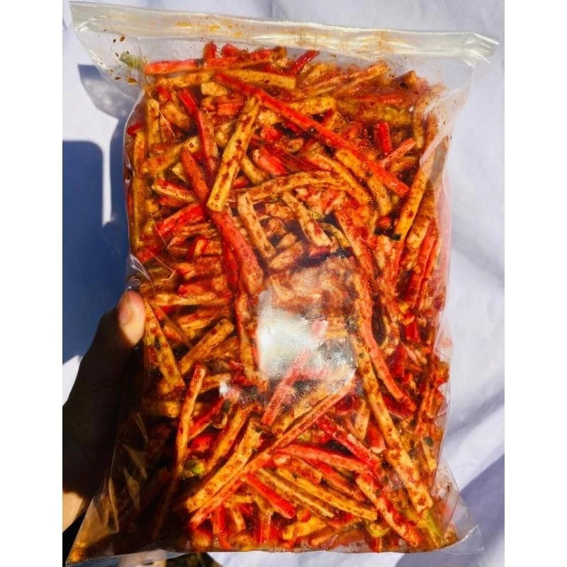 

Cemilan Seblak kerupuk jaat beton bantat renyah cikruh pedas daun jeruk bumbu melimpah kemasan 500gr 250gr 100gr