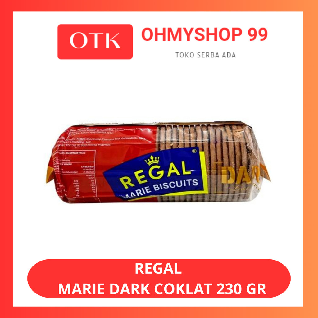 

REGAL Biskuit Marie Dark Coklat 230gr