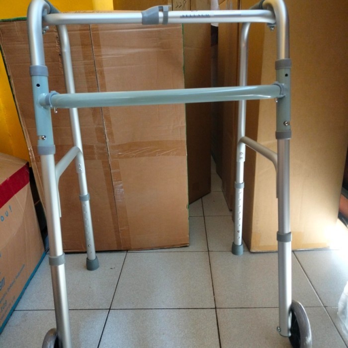 Walker Roda Lansia RMS / Walker Roda Alat Bantu Jalan Lansia Orang Tua - Walker Roda