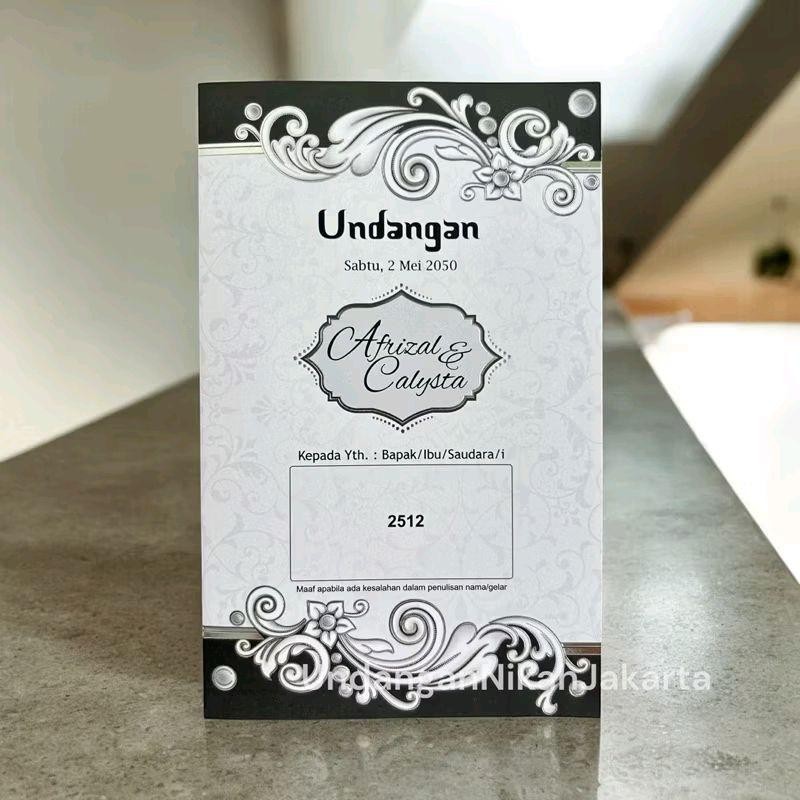 Undangan Pernikahan Ashtetic / Undangan Nikah ( 100 pcs) Free Plastik