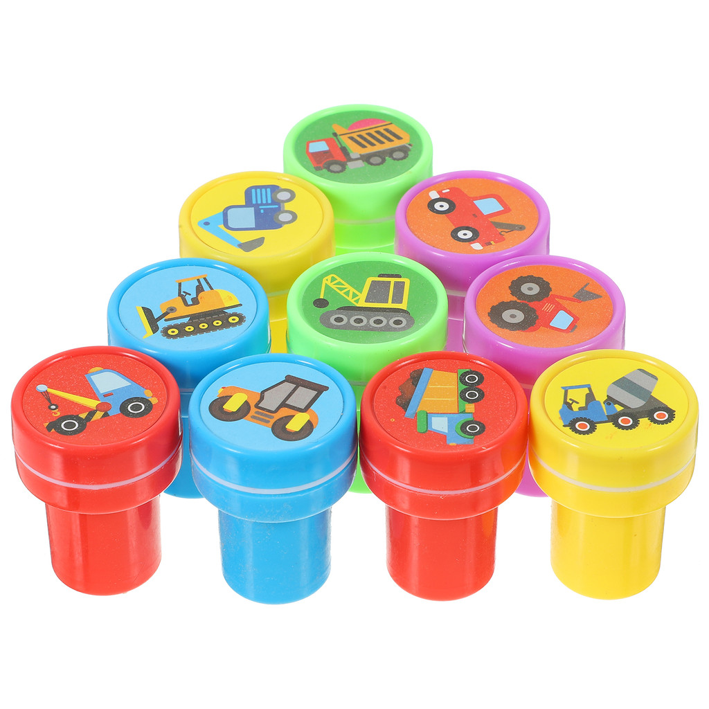 

Construction Truck Engineering Truck Stamp Toy Kids Truck Party Gift Class Award Engineering Truck Student Stamp