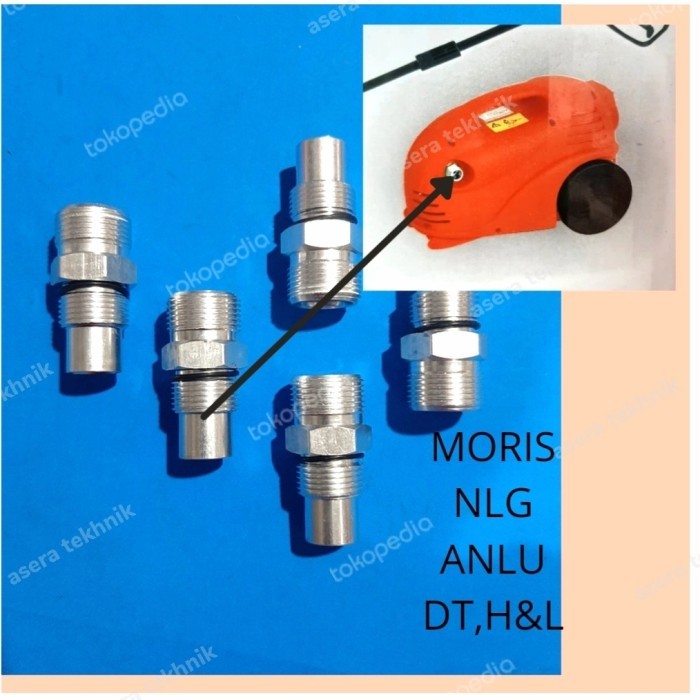 AJDpart NEPEL KONEKTOR SELANG JET CLEANER/STEAM AC ElectroPart