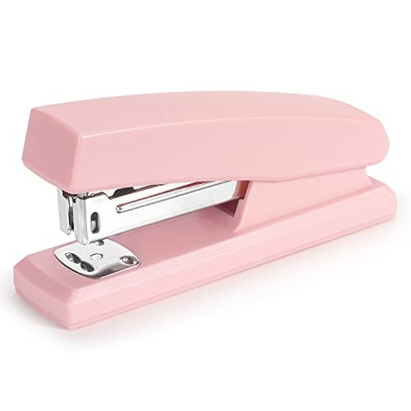 

1 PCS Stapler Office Stapler For Desk Portable Durable Staplers Office Supplies (Pink)