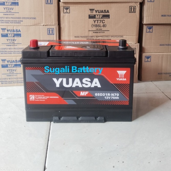 Aki Mobil Mitsubishi Colt L300 L200 Kuda Diesel YUASA N70 MF Aki kering 70Ah