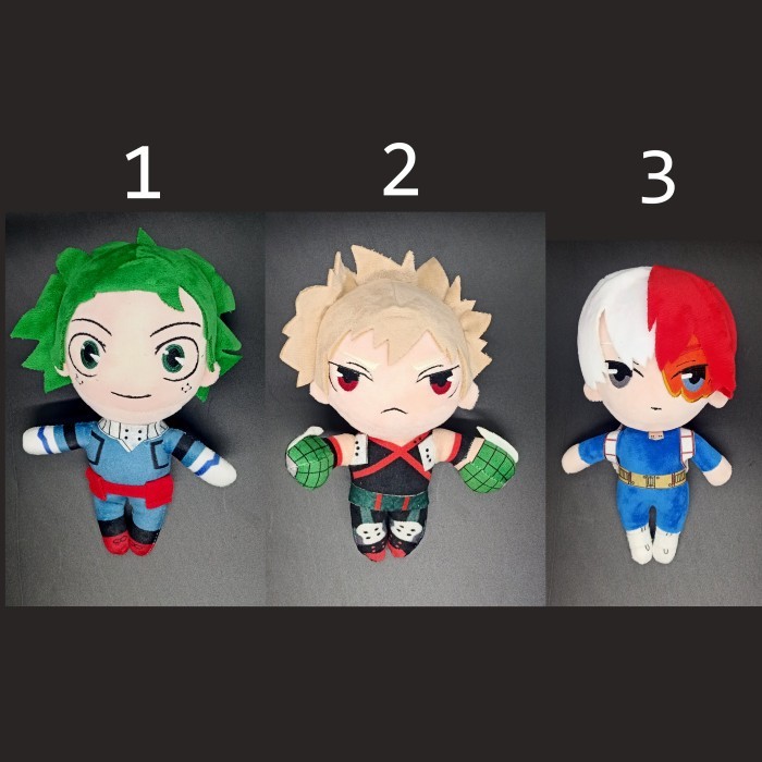boneka 23 cm boku no hero academia deku bakugou todoroki