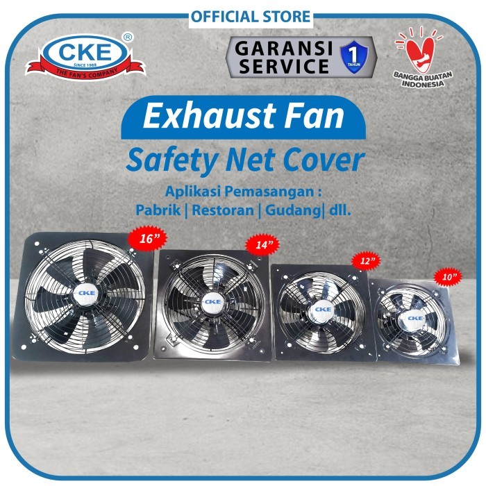 Wall Exhaust Fan 16" Inch Kipas Exhaust Fan Dinding Industrial 16 Inch - 10 inch
