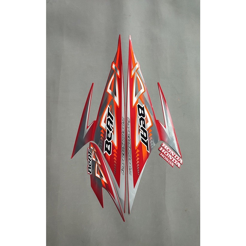 STRIPING STIKER BEAT KARBU 2012 FULL MERAH