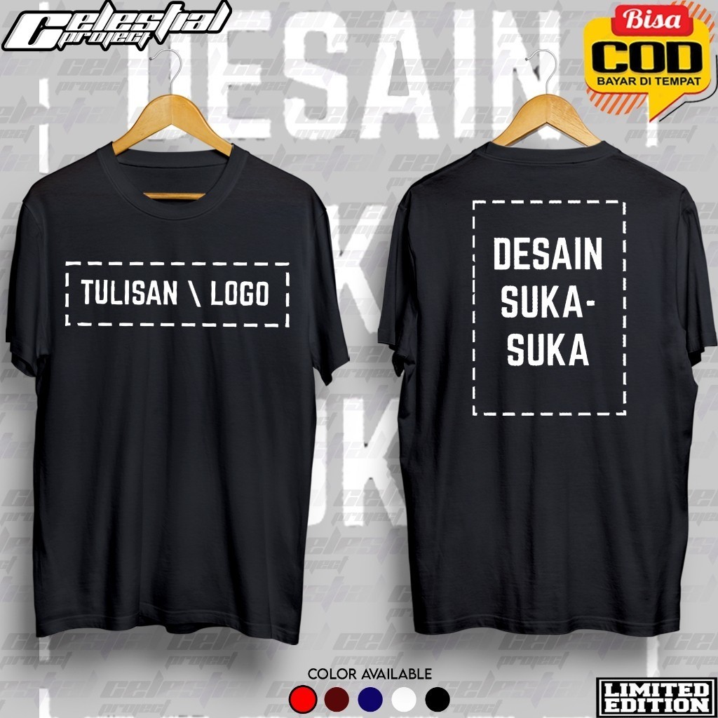 Kencana Sablon - BAJU KAOS REQUEST CUSTOM DEPAN BELAKANG BISA REQUEST FOTO GAMBAR LOGO NAMA TULISAN 