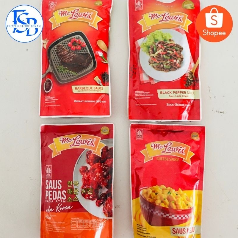 

(DERIFROZEN) MC LEWIS SAUCE (BPP / BBQ / SAUS PEDAS / SAUS KEJU)