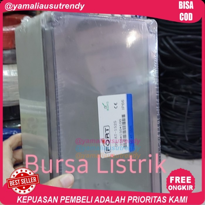 Free Ongkir Junction Box Screw Transparan 280 x 190 x 130 mm DSAT1928 +base plate
