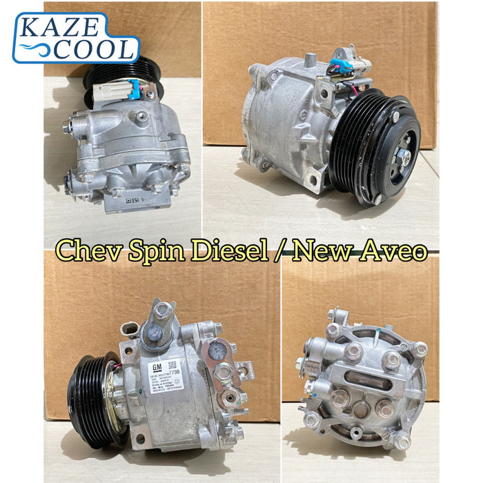 Compresor Compressor AC Mobil Chevrolet Spin Diesel / New Aveo