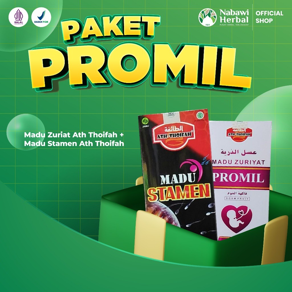 

PAKET PROMIL - Madu Zuriyat Ath Thoifah Plus Madu Stamen Pria 350Gr