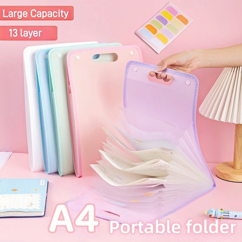 

IRIS Tas File Handle Tas Dokumen A4 Folder Map Warna Transparan/ Tas File Sekat Map Tas Dokumen Folder Map Kerja Document