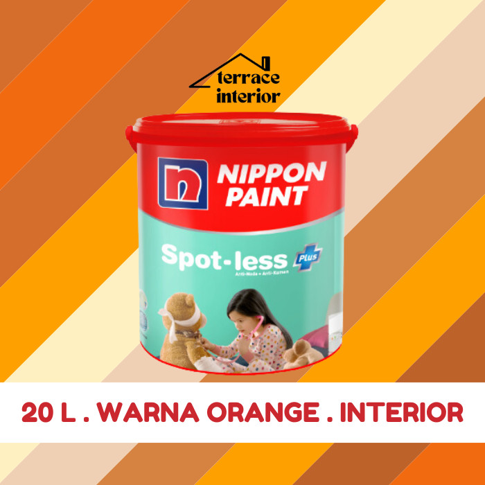 Cat Tembok Spotless Plus Nippon Paint Interior Warna Orange 20 Liter