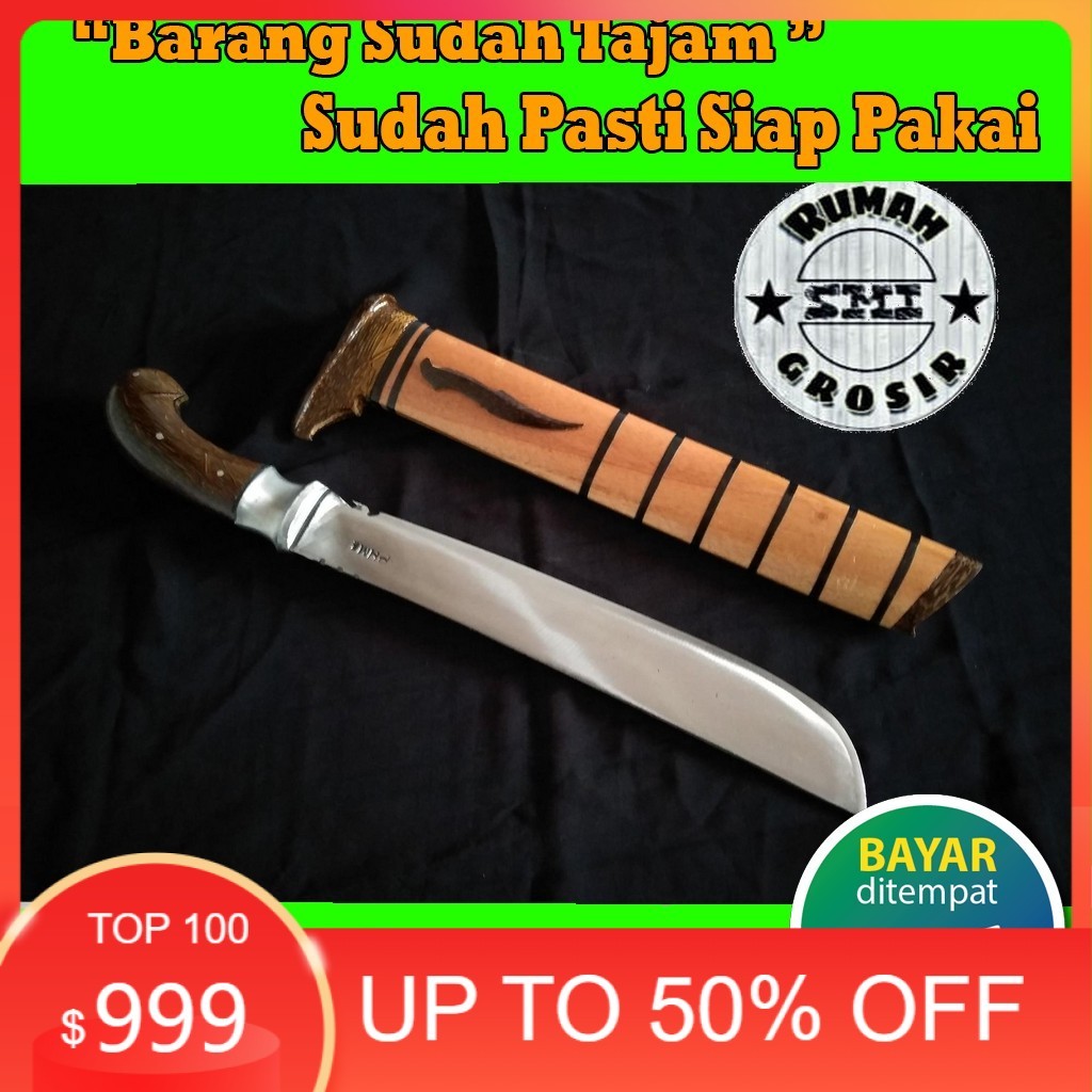 Golok khas cibatu asli jawabarat Golok Super Duralium pemotong kayu gagang Full Tank bahan Baja Per