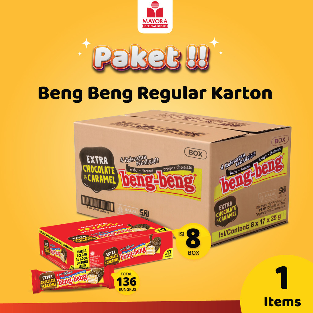 

Wafer Coklat Beng Beng Regular 17 Pcs - Karton