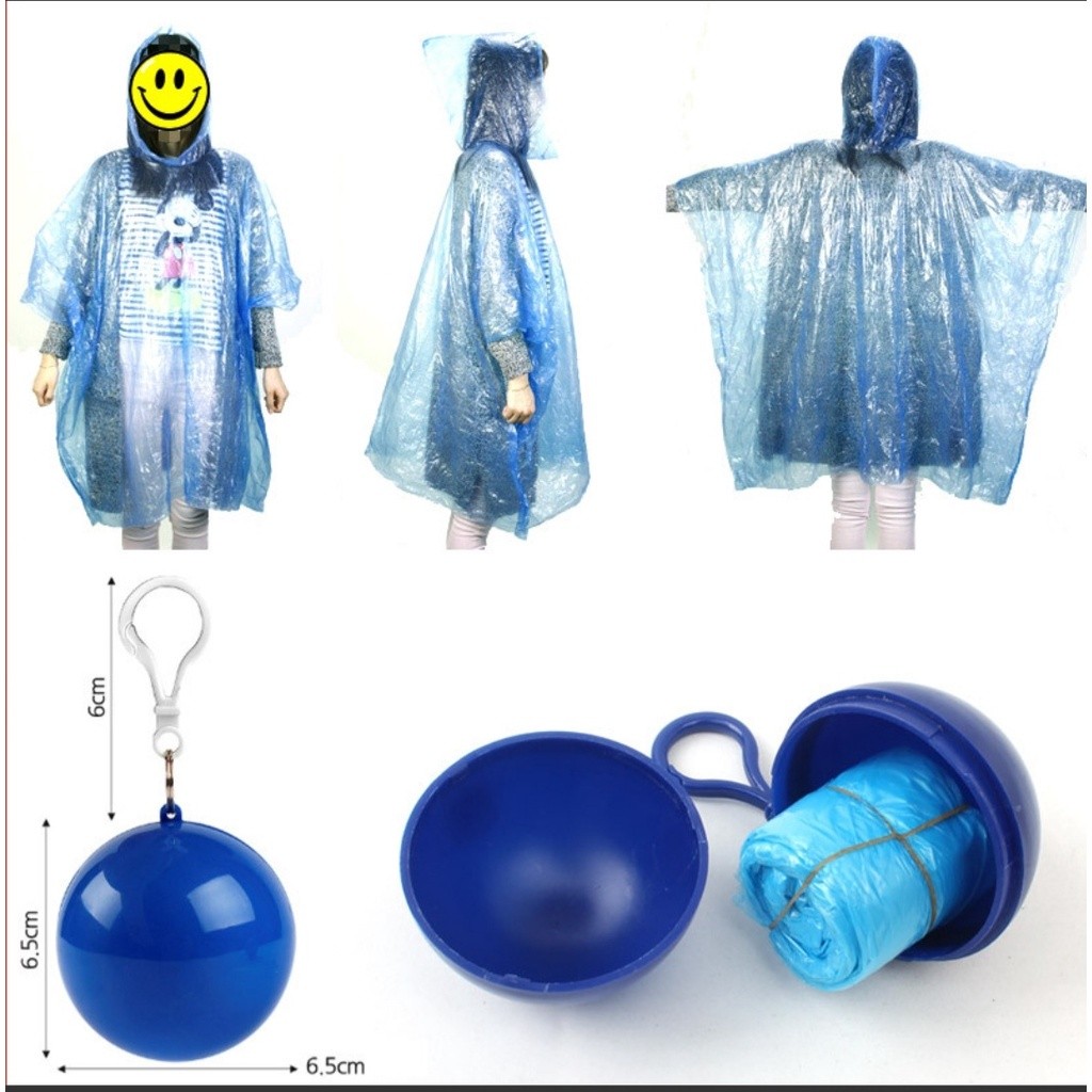 JAS HUJAN BOLA BISA DIGANTUNG / JAS HUJAN SERBA GUNA / JAS HUJAN PORTABLE / JAS HUJAN BOLA