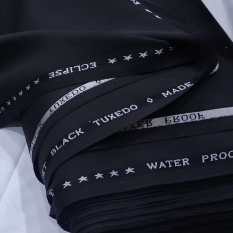 Kain Hitam Jet Black Premium Bahan Celana Jas Blazer Semiwool