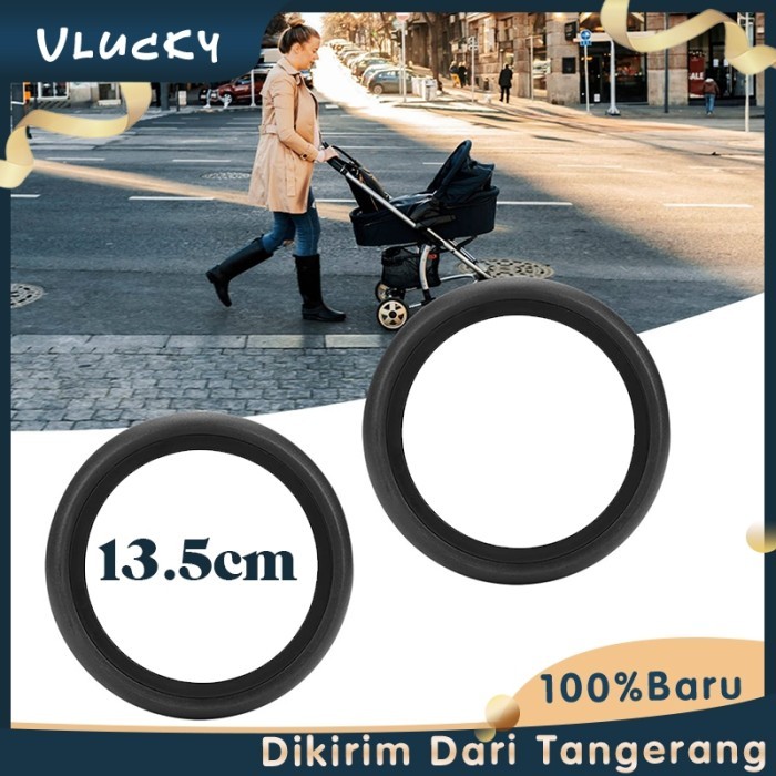 Diameter Luar 125mm Karet Ban Roda Stroller Bayi Velg Roda Stroller