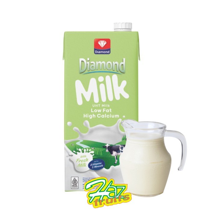 

Diamond Milk / Susu UHT Low Fat 1 Liter