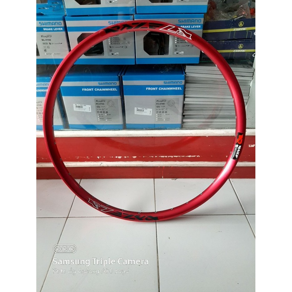 Velg Rims Sepeda 27.5 RAZE R7 Alloy NO BRAKELINE Double Wall 32 Hole - Merah