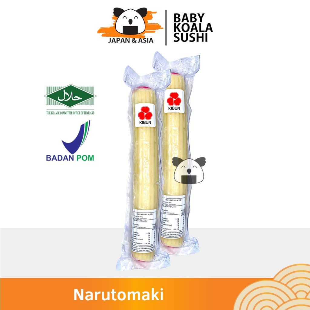 

NARUTOMAKI Fish cake 160 g │ Kamaboko Pasta Ikan Import Surimi Topping Ramen