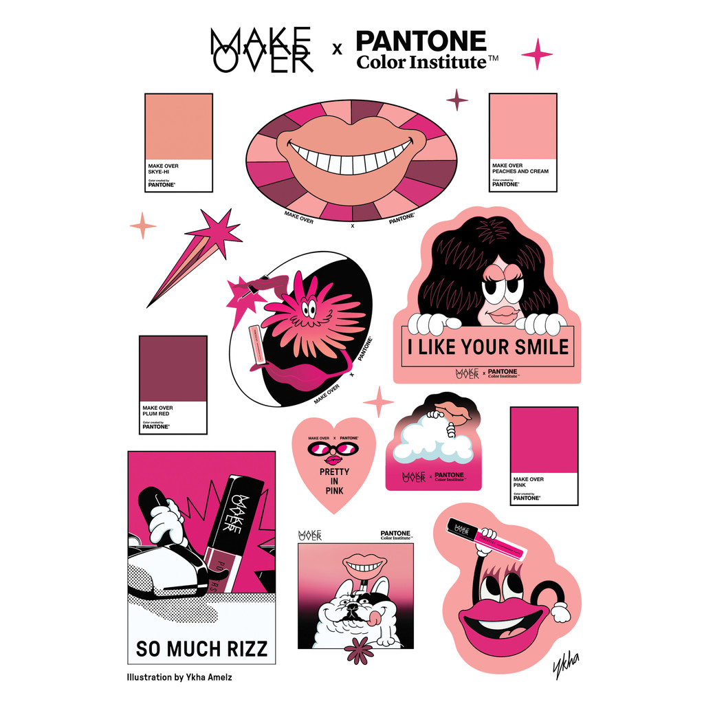

[Gift Not For Sale] 2025 Make Over x Pantone Sticker