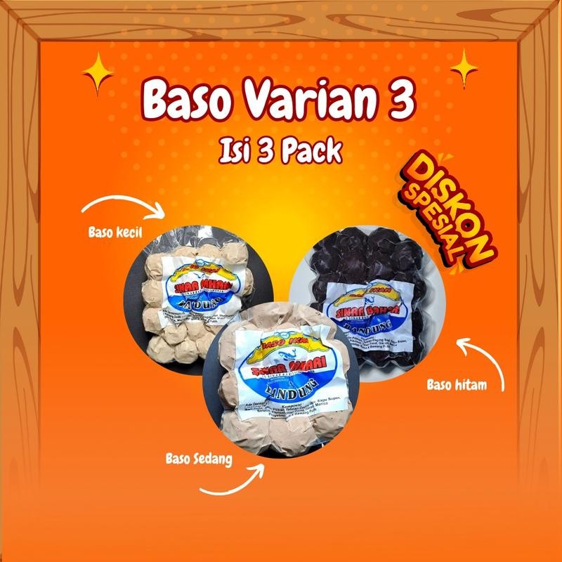 

Varian 3 pack Baso Sinarbahari Kecil isi 25+ Hitam isi 20 + Sedang isi 10