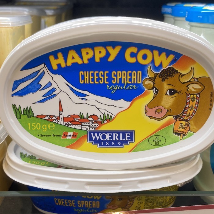 

[oddsolshop] pekanbaru/Happy Cow Cheese Spread Austria 150GR Selai Keju Untuk Roti Kue Cake Mix