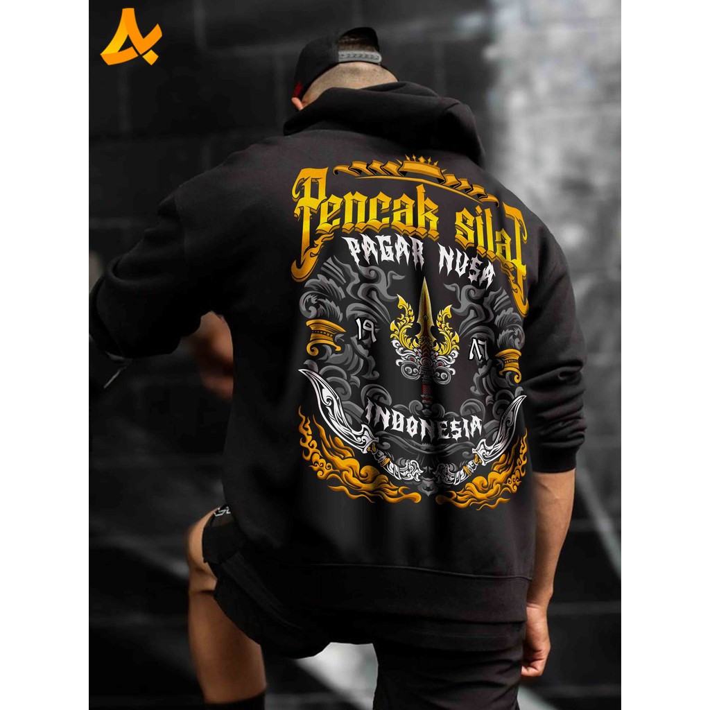 Jaket Hoodie PAGAR NUSA TRISULA 1986 Terbaru - Kaos Pagar Nusa Distro Trident Panatik Ligas Gasmi