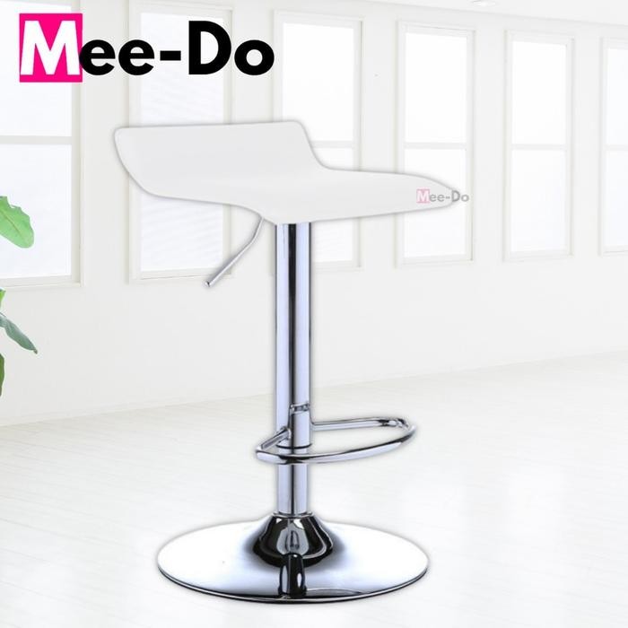 Kursi Bar Hidrolik / Kursi Bar Hydraulic Bar Stool Bangku Cafe Makan - 133-PUTIH