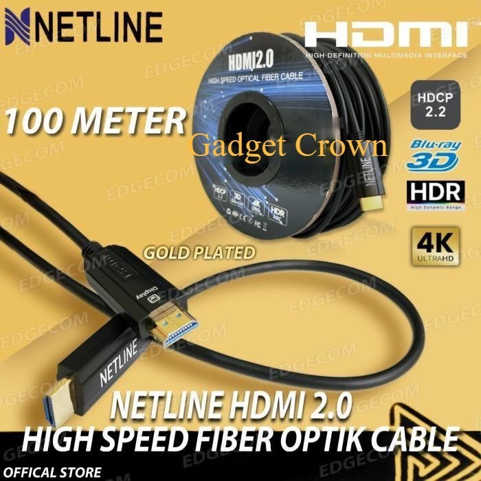 Kabel HDMI FO Fiber Optic 2.0 4K Fiber Optik SUPER 10 15 20 25 30 40 50 60 75 80 90 100 150 200 Mete