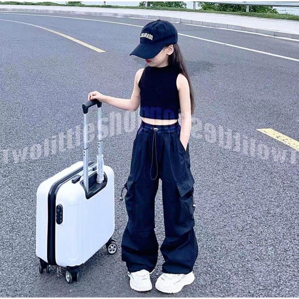 FAGRES_SHOP CROP TOP KOREA ANAK /ATASAN ANAK PEREMPUAN/FASHION