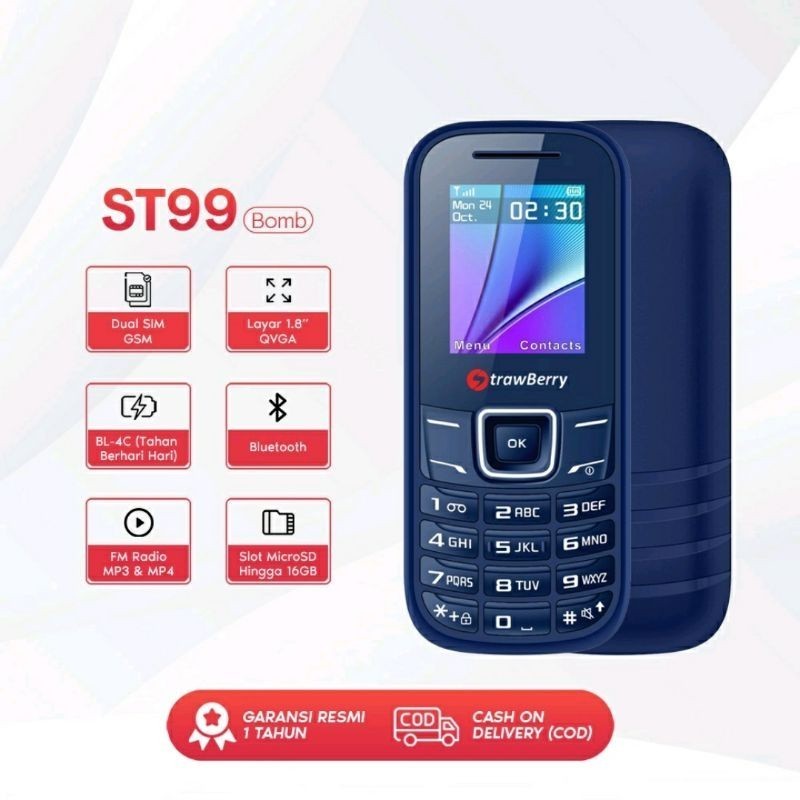 HP STRAWBERRY St99 BOMB DUAL SIM TERBARU