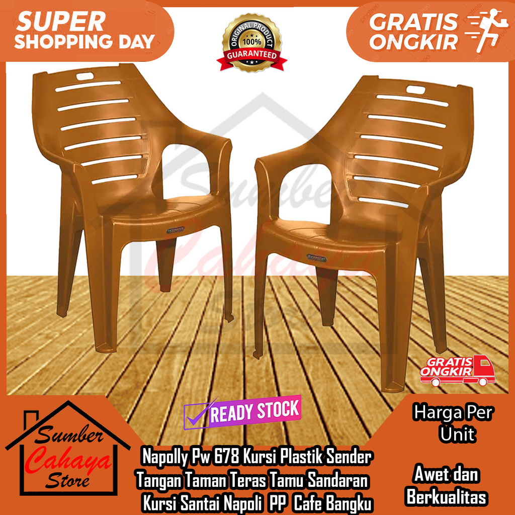 Napolly Pw 678 Pw678 Sender Tangan Taman Teras Tamu Sandaran Santai Napoly Napoli Pelastik Cafe Bang