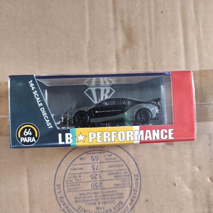 DIECAST PARA64 LIBERTY WALK LBWK BMW i8 BLACK AND GREY