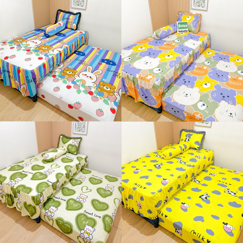 SUPER SALE SPREI SORONG RUMBAI MOTIF KARAKTER ANAK 120x200