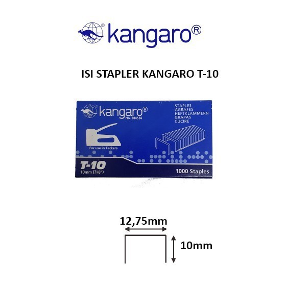 

Kangaro Refill Guntacker Staples T-10 (Refill Stapler Tembak)