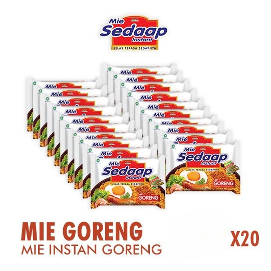 

MIE SEDAP Sedaap Mie Instan Goreng 20 pcs