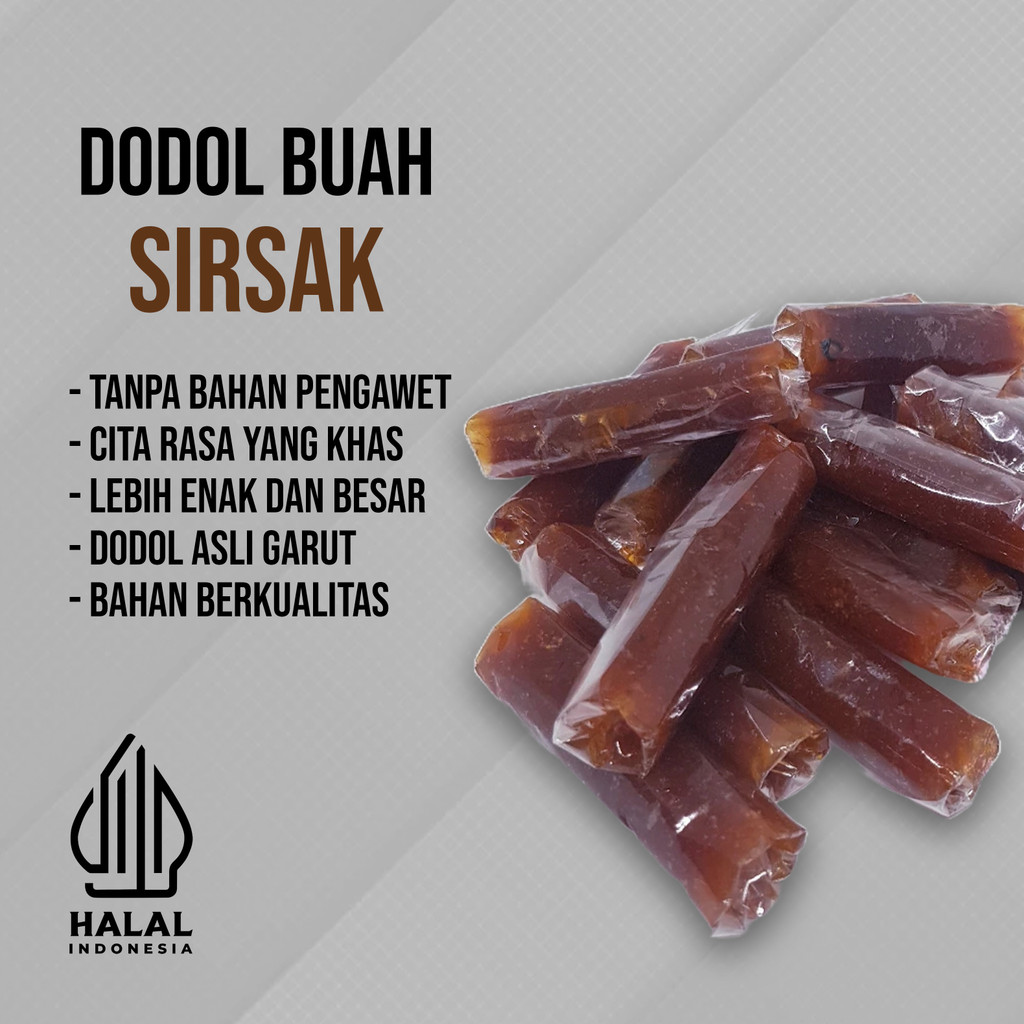 

Dodol Buah Dodol Sirsak Manis Asem Seger Cemilan Khas Garut 250gr - 1kg