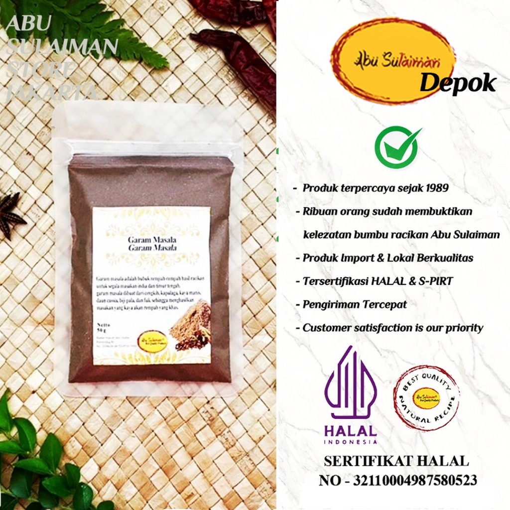 

Garam Masala Abu Sulaiman / Original Garam Masala / Garam masala Sachet