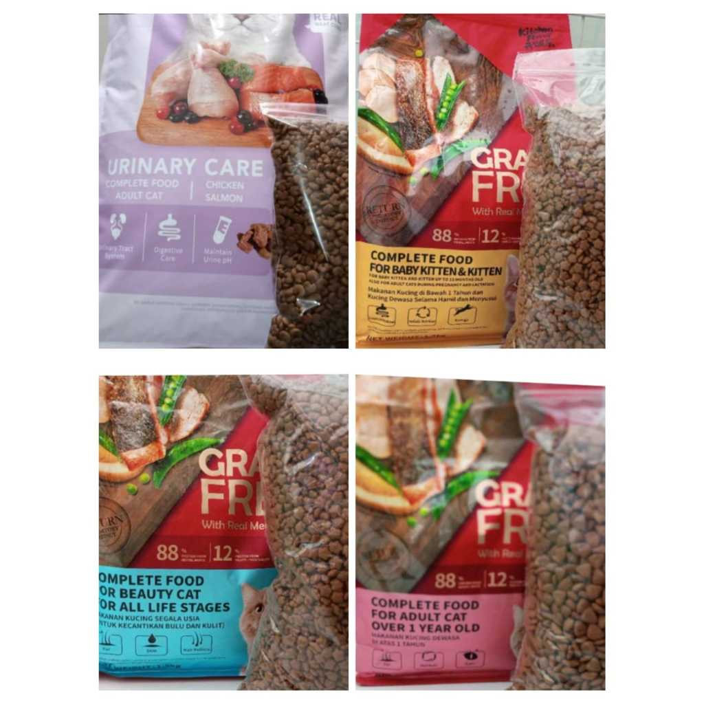 KF Kitten 8Kg / KF Beauty 8Kg / KF Adult 8Kg / KF URINARY 8KG / Kitchen Flavor Grain Free / Makanan 