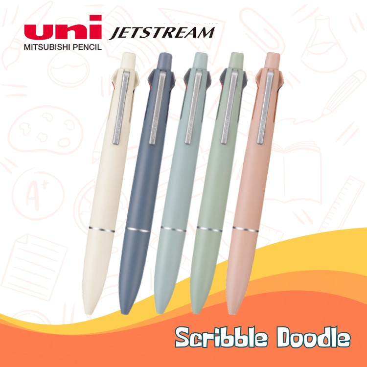 

UNI Jetstream 4+1 Lite Touch Multi Ballpoint Pen & Mechanical Pencil | Pulpen Uni Ball Uniball Jet Stream