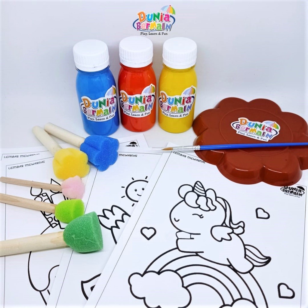 

PROMO KIT LUKIS Paket Melukis Anak / Mainan Edukasi Anak / Dunia Bermain