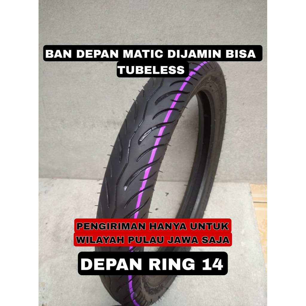 Original BAN DEPAN MIO SOUL TUBELES  UKURAN DEPAN RING 14 kanisiran