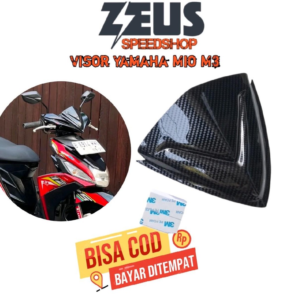 VISOR YAMAHA MIO M3 CARBON VISOR CARBON YAMAHA MIO M3 Motorcycle