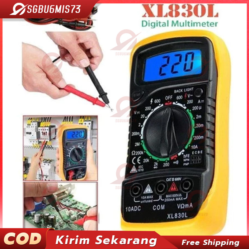 Mini Digital Multimeter AC/DC Voltage Tester - XL830L/ LCD Digital Multitester Digital/Avometer Digi