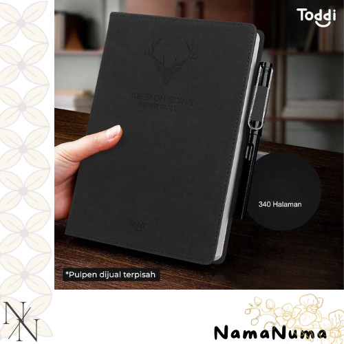 

Toddi Buku Jurnal Hardcover Notebook Diary 80GSM 340 Halaman Grid - CW-5025